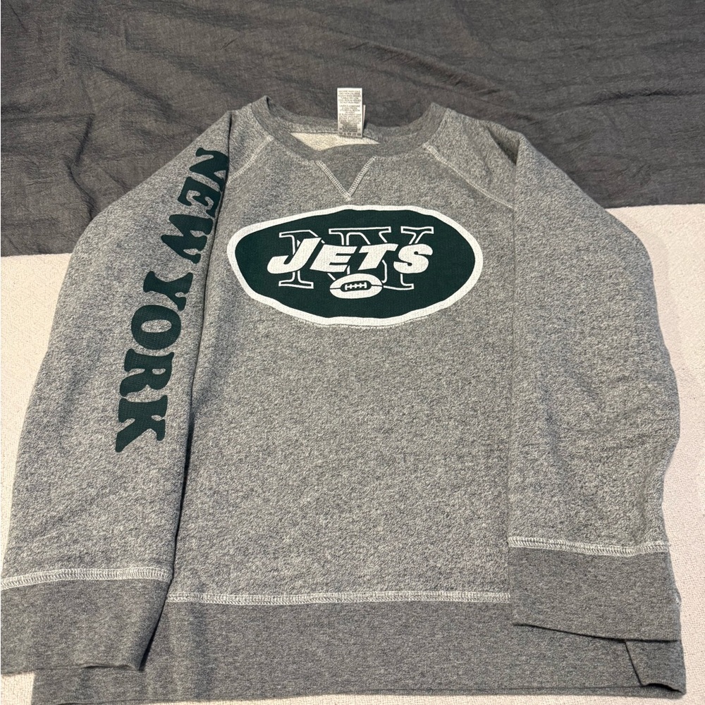 Junk Food Clothing Green and Gray New York Jets Hoodie